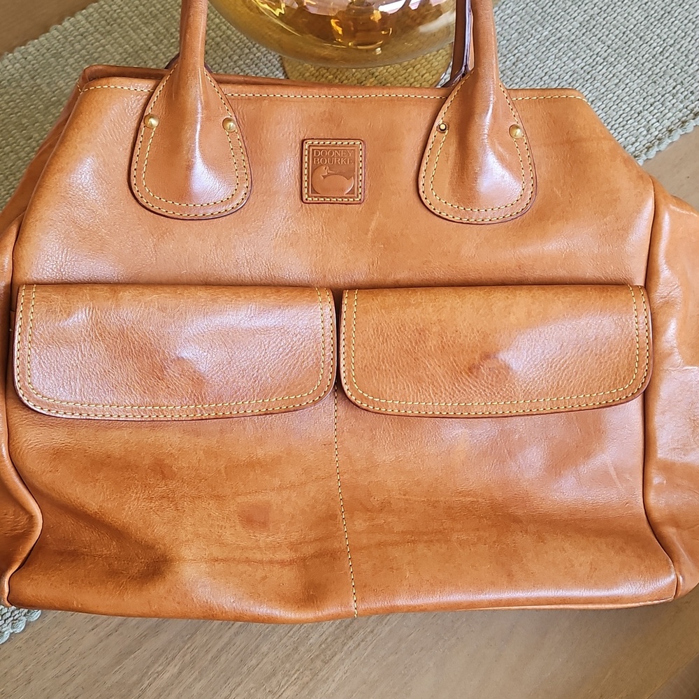 Vintage Dooney and Bourke Florentine Tulip Leather Tote